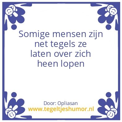 Tegeltje: Tegels
