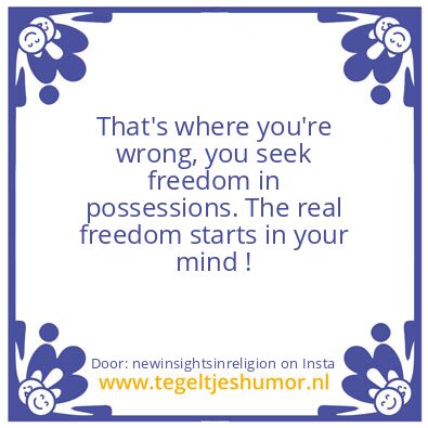 Tegeltje: The GOD of TRUTH.