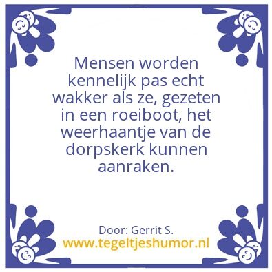 Tegeltje: Ik ben Gerrit.