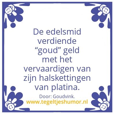 Tegeltje: Edelsmid