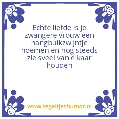 Tegeltje: Echte liefde