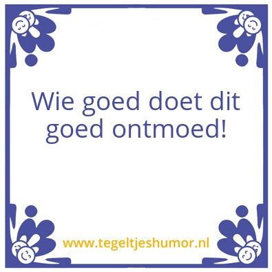 Tegeltje: .