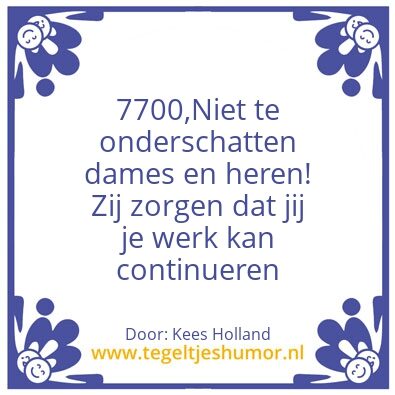 Tegeltje: Tegeltje