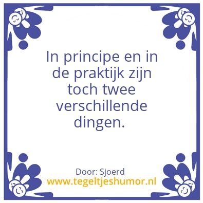 Tegeltje: 2 dingen