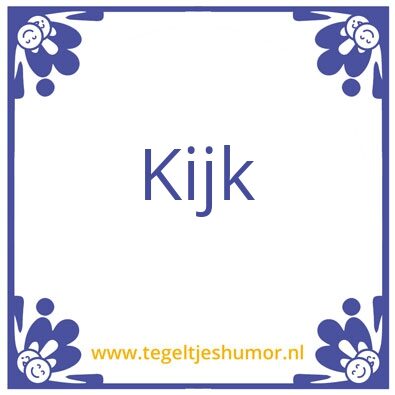 Tegeltje: Hohoho
