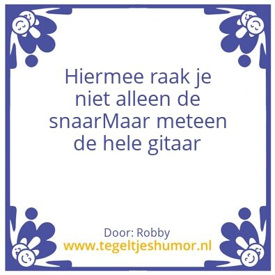 Tegeltje: Gitaar