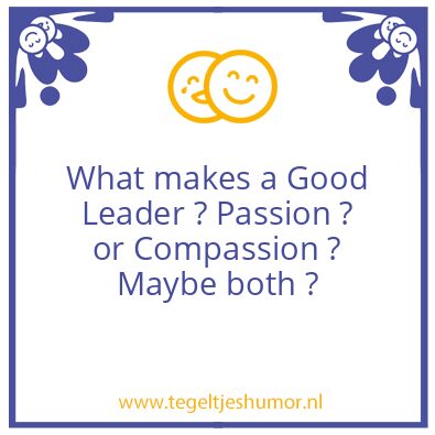 Tegeltje: Leader.