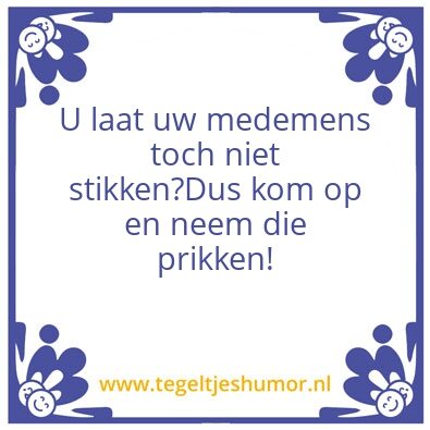 Tegeltje: inenten