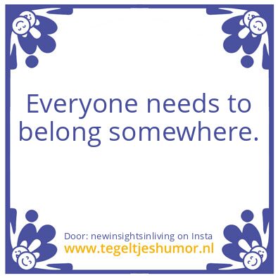 Tegeltje: “Our Path”