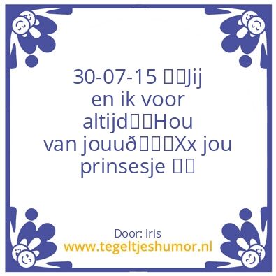 Tegeltje: Jj
