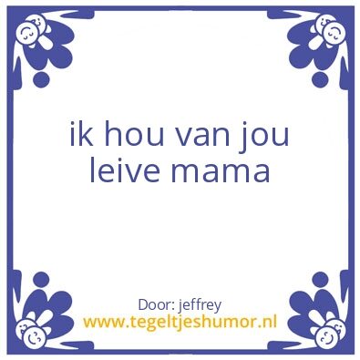 Tegeltje: jeffrey
