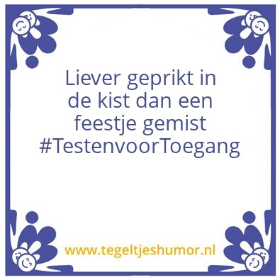 Tegeltje: Corona collatie