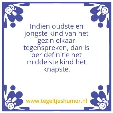 Tegeltje: Middel