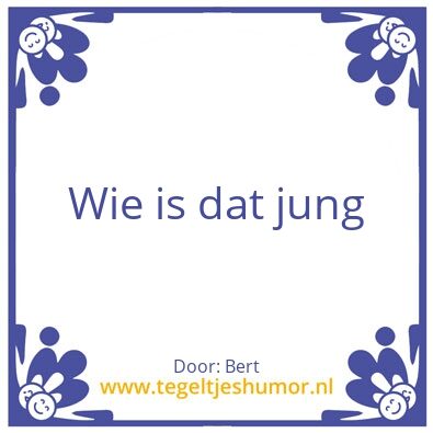 Tegeltje: Bert