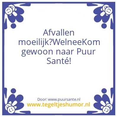 Tegeltje: Afvallen