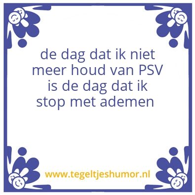 Tegeltje: psv
