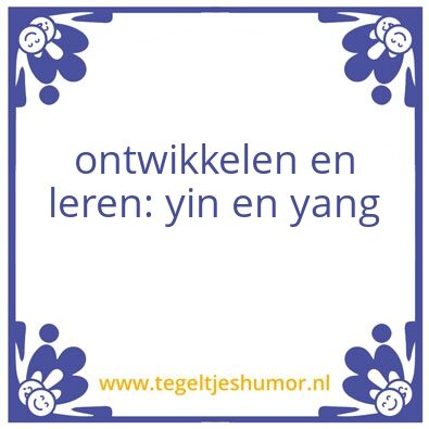 Tegeltje: leren