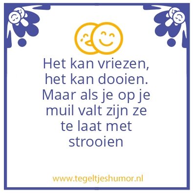Tegeltje: Muil