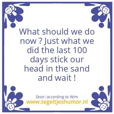 Tegeltje: What should we do now ?