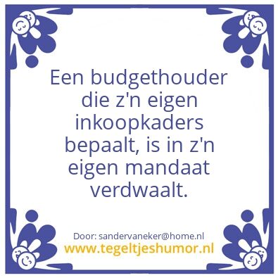 Tegeltje: Functiescheiding