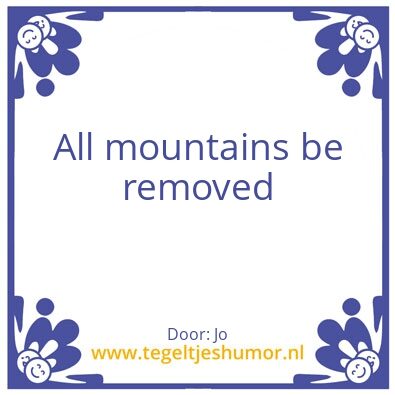Tegeltje: Removed