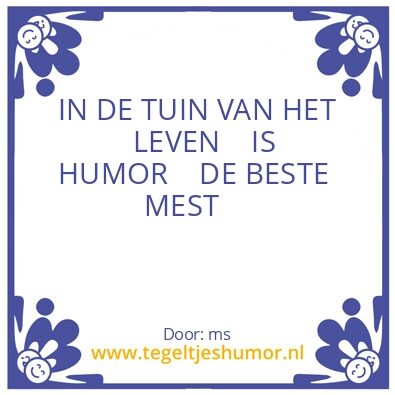 Tegeltje: TUIN