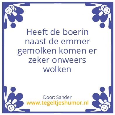 Tegeltje: onweer