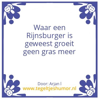Tegeltje: Arjan