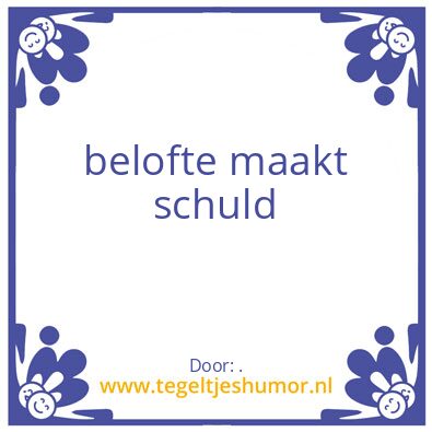 Tegeltje: .