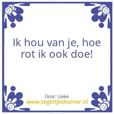 Tegeltje: Lieve mama