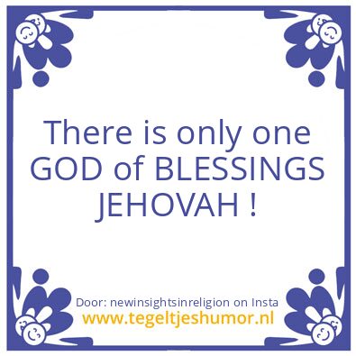 Tegeltje: Count your blessings !