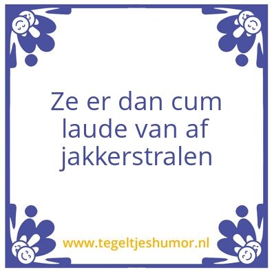 Tegeltje: Jakker