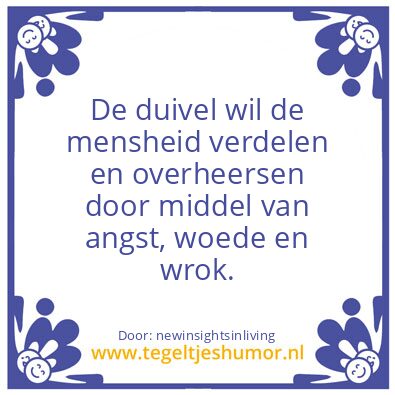 Tegeltje: divide and rule