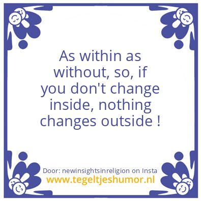 Tegeltje: Change ?