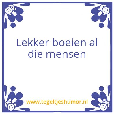 Tegeltje: .