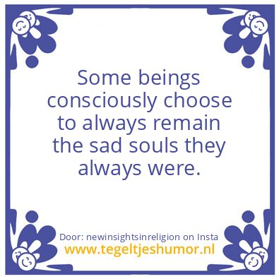 Tegeltje: sad souls