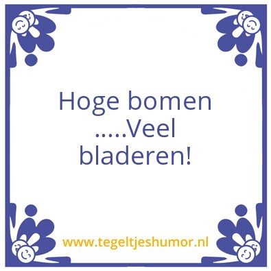 Tegeltje: Herfst
