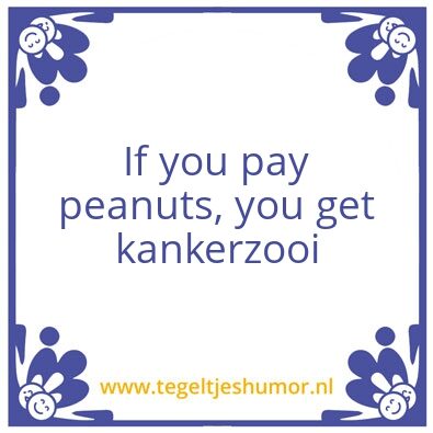Tegeltje: Peanuts