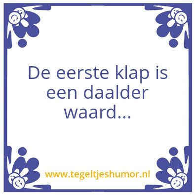 Tegeltje: .
