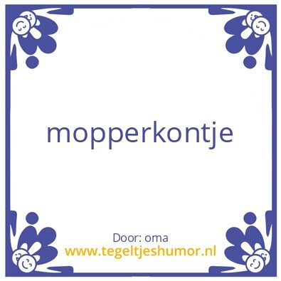 Tegeltje: christy