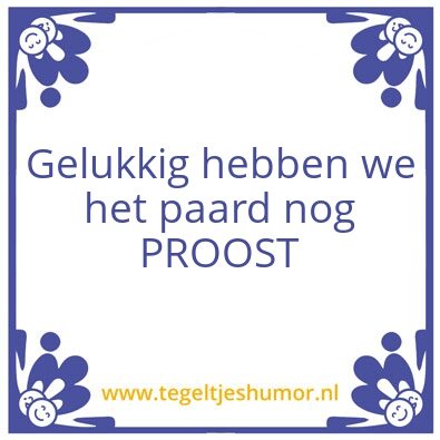 Tegeltje: Paard