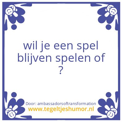 Tegeltje: The Key ?