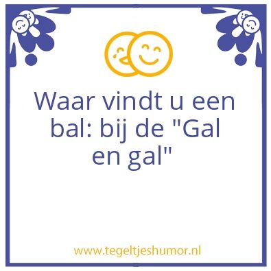 Tegeltje: Flauwe Mop