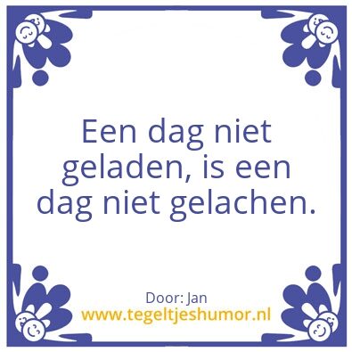 Tegeltje: geladen