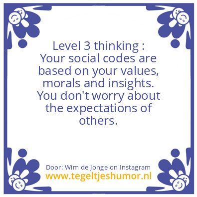 Tegeltje: Level 3 Thinking