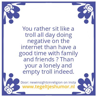 Tegeltje: If Negative Is Your Narrative