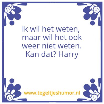 Tegeltje: Tegeltje