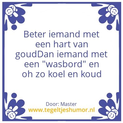 Tegeltje: Tip