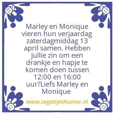 Tegeltje: Gezellige middag