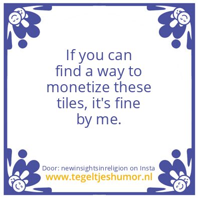 Tegeltje: If you can..